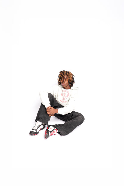 GREY "ROLLERBLADE" HOODIE