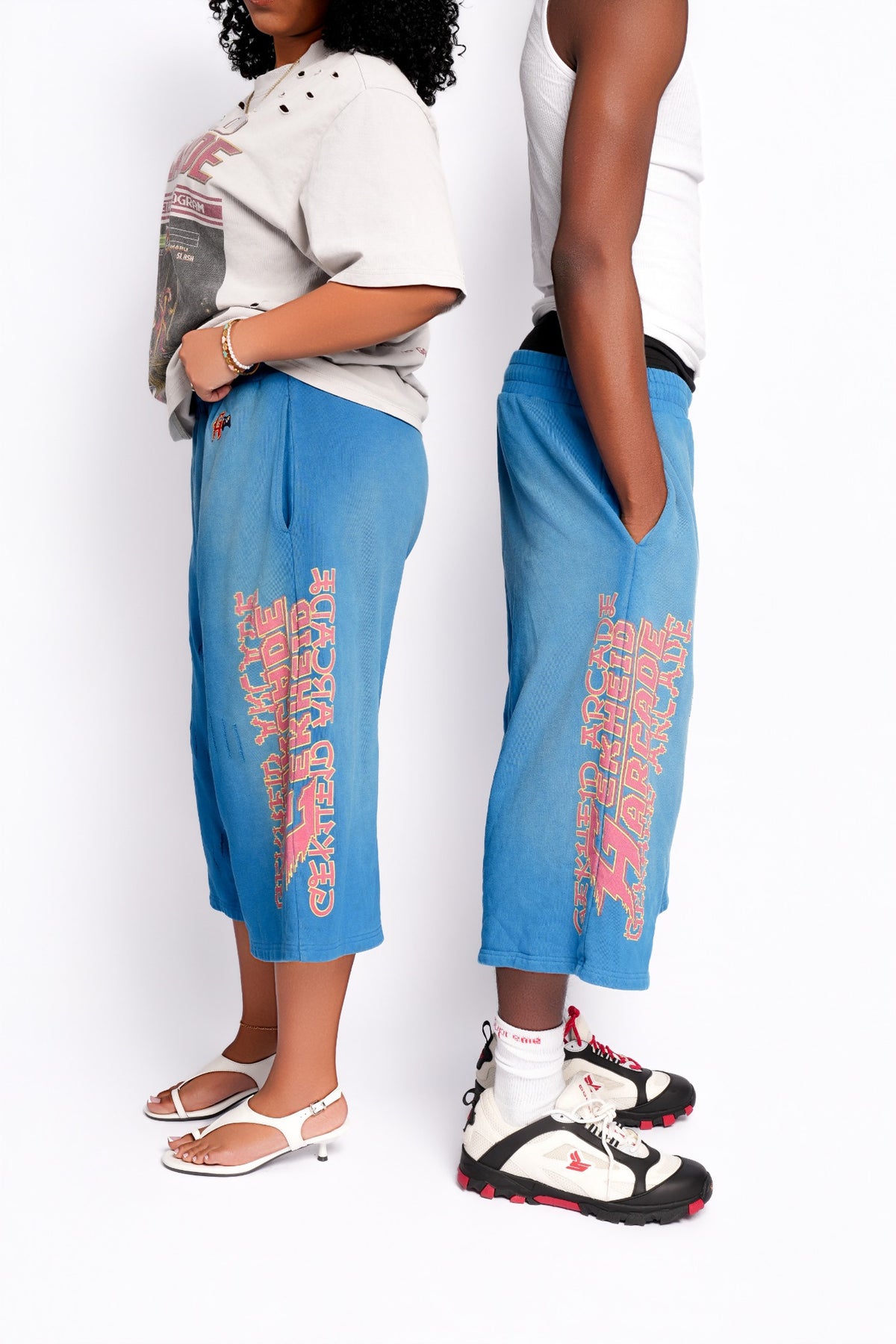BLUE "ARCADE" SHORTS